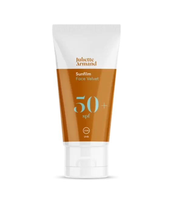 JULIETTE ARMAND Sunfilm Face Velvet SPF50+ veido apsaugos kremas, 55ml.
