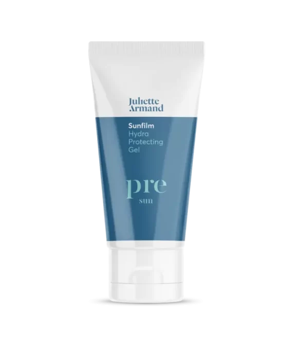 JULIETTE ARMAND Sunfilm Pre Sun Hydra Protecting Gel, drėkinamasis veido gelis, suteikiantis apsaugą prieš saulės poveikį, 55ml.