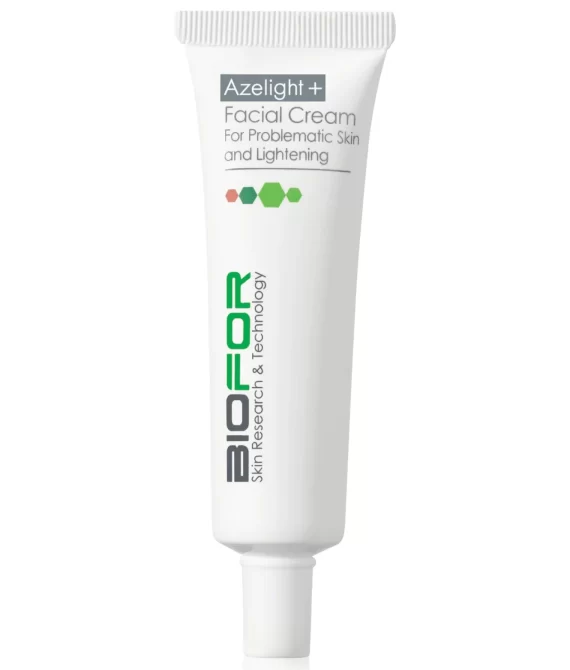 BIOFOR AZELIGHT+ Šviesinantis veido kremas probleminei odai,30ml.